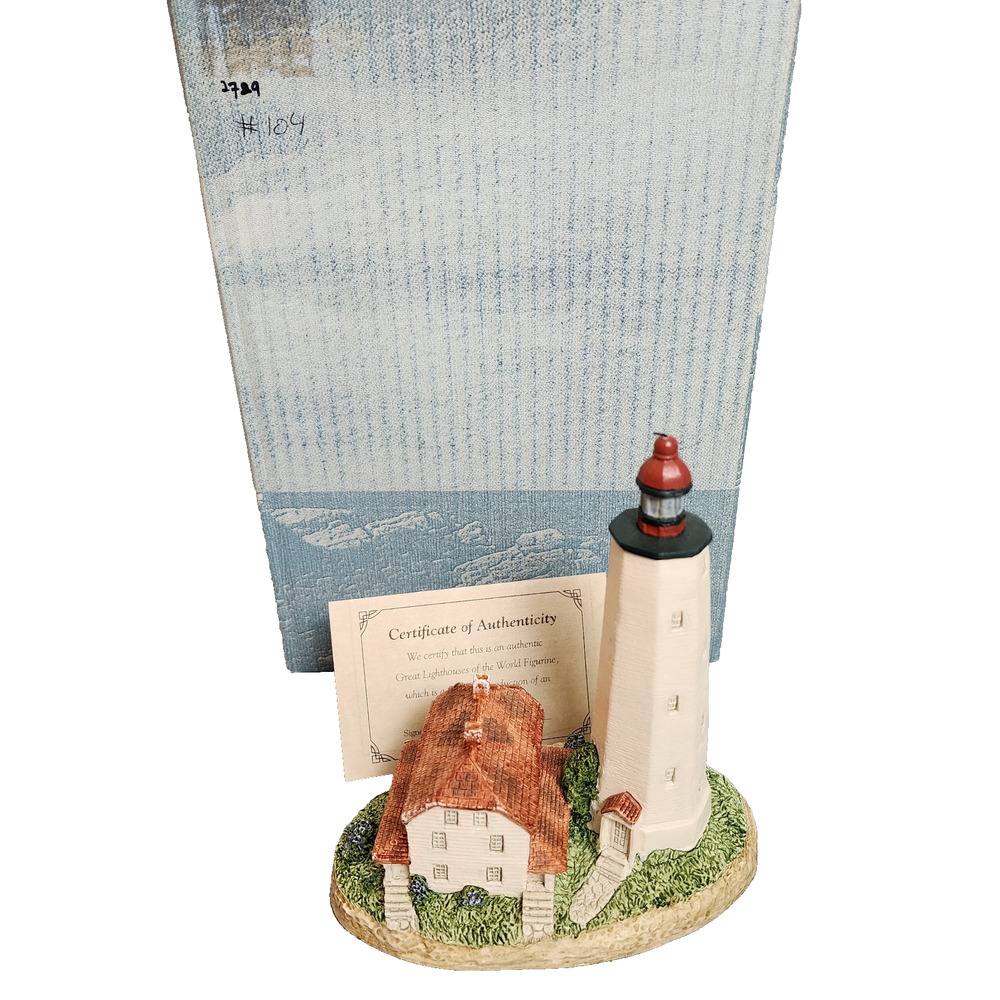 Harbour Lights Lighthouse Sandy Hook New Jersey #104 - 1991 - Signed
